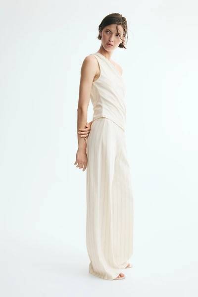 Cotton-Blend Pull-On Pants