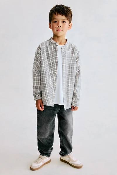 Tapered Cotton-blend Jeans