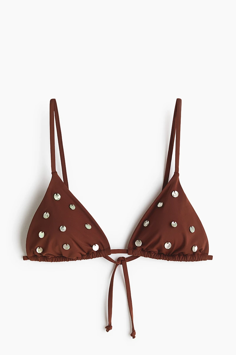 Haut de maillot triangulaire coussiné