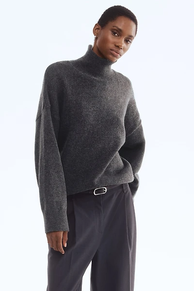 Oversized Mock-Turtleneck Sweater