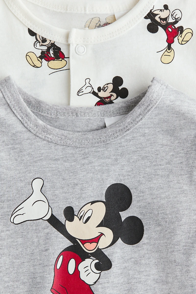 2-Pack Printed Cotton Pajama Jumpsuits