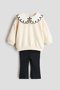 Ensemble 2 pièces chandail en molleton et legging