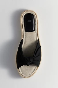 Knot-detail Espadrille Sandals