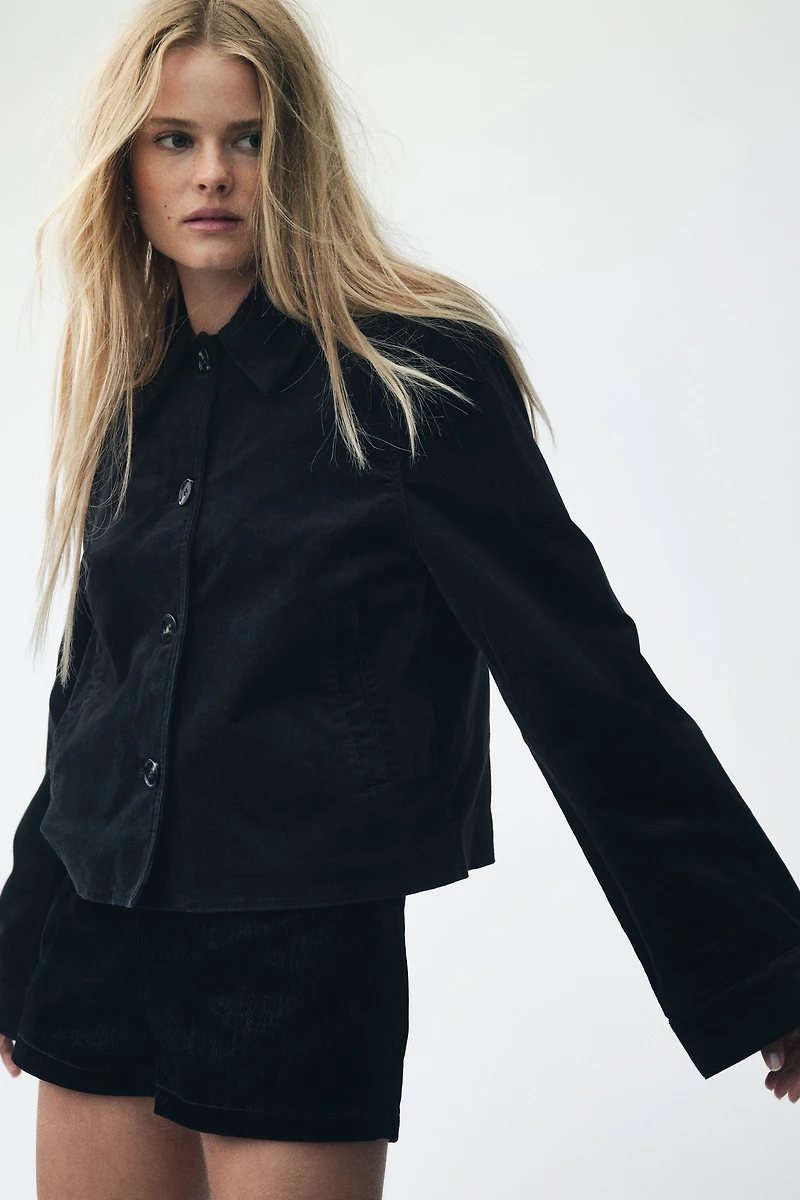 Veste en velours de coton côtelé