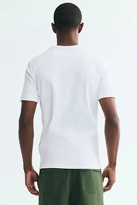 T-shirt côtelé près du corps