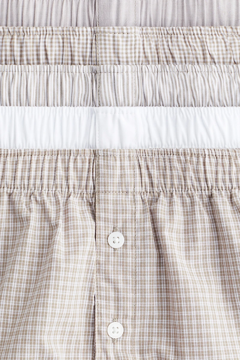 5-pack Woven Cotton Boxer Shorts