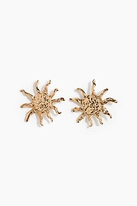 Sunburst-shaped earrings