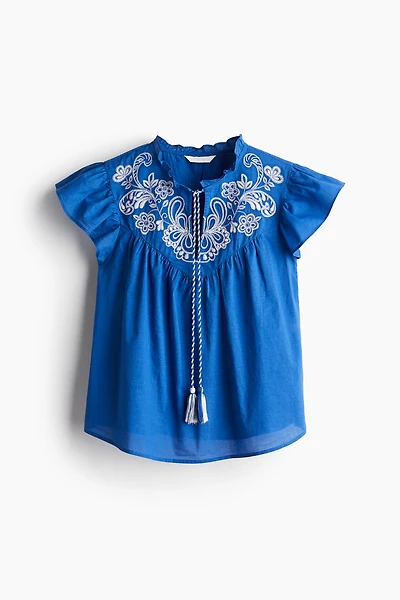 Blouse brodée