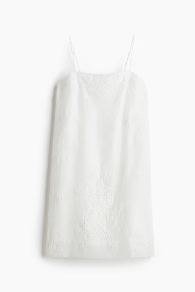 Camisole Dress with Eyelet Embroidery