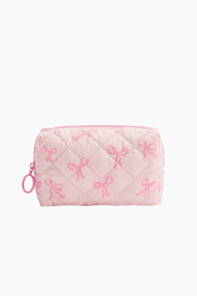 Quilted Makeup Bag