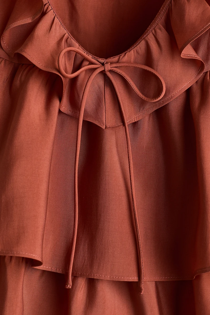Ruffle-Trimmed Blouse