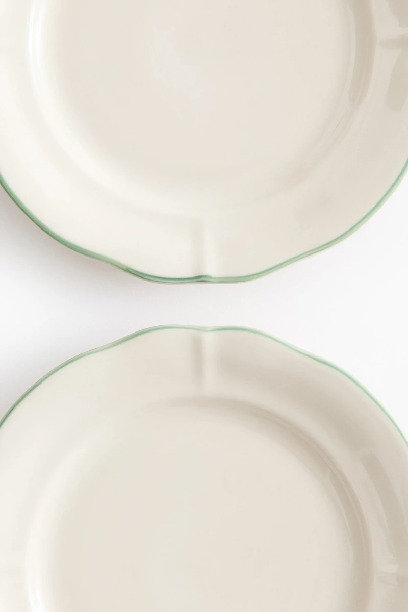 2-Pack Stoneware Appetizer Plates