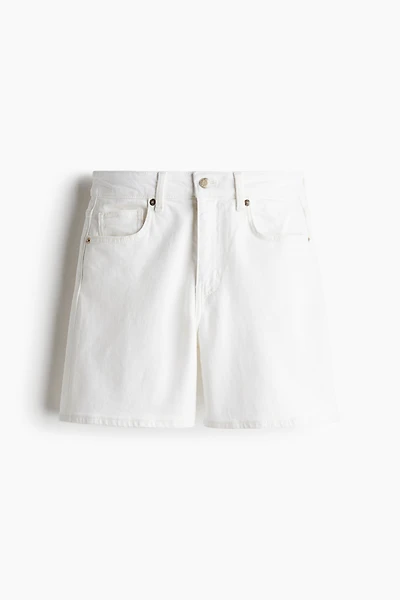 Short taille haute en denim