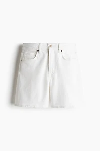 Short taille haute en denim