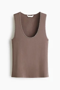 Lace-Trimmed Tank Top