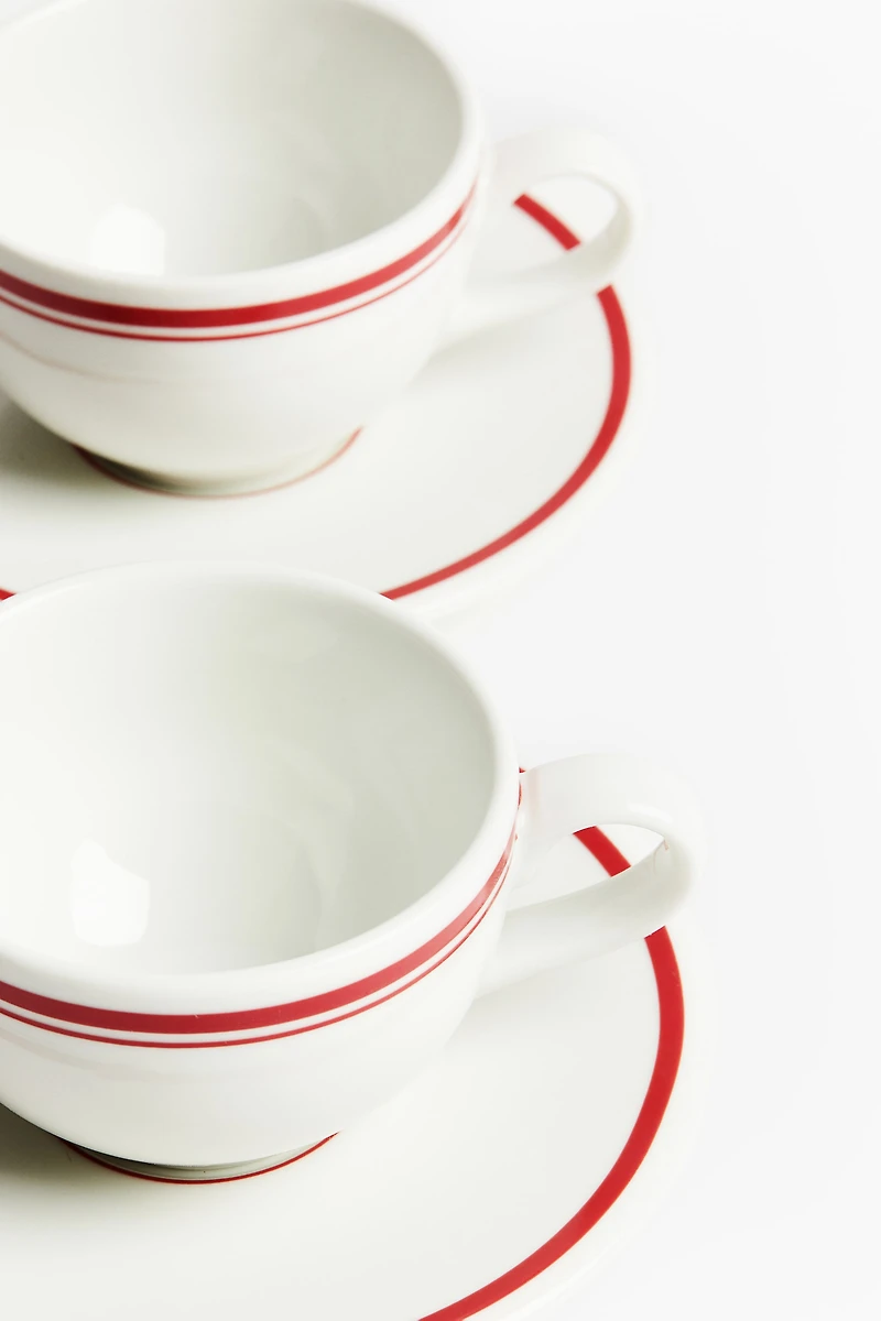 2-Pack Cappuccino Cup and Saucer
