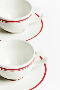 2-Pack Cappuccino Cup and Saucer