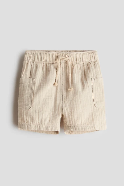 Cotton Muslin Shorts