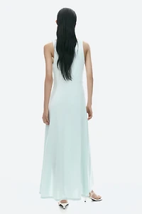 Asymmetric Cowl-Neck Dress