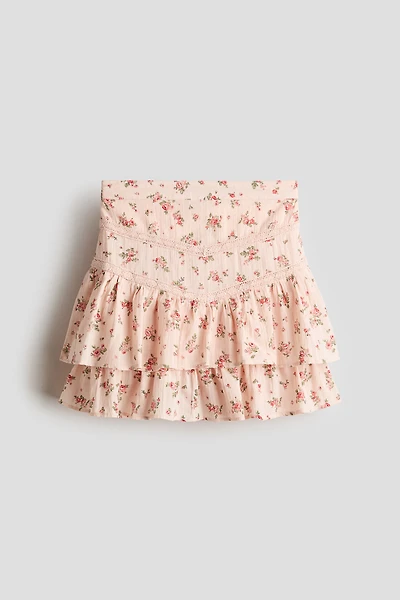 Tiered Cotton Skirt