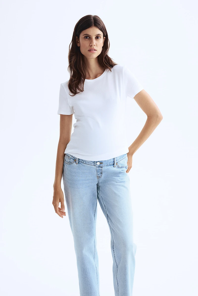 MAMA Straight Ankle Jeans