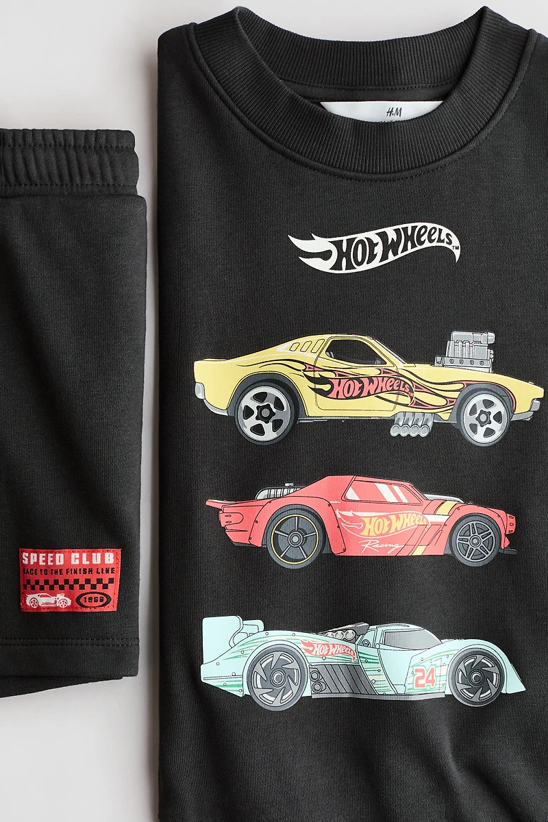 2-piece Printed Sweatshirt Set