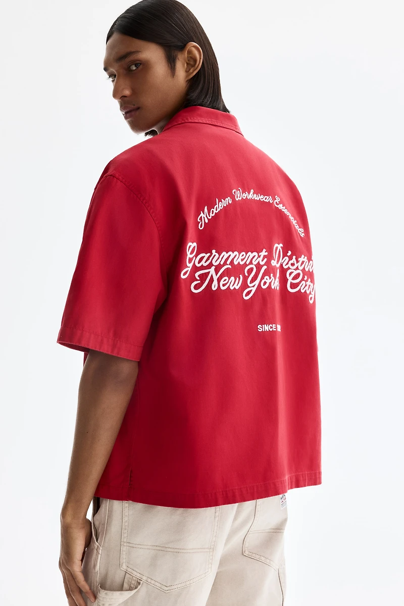 Relaxed-Fit Short-Sleeved Utility Shirt