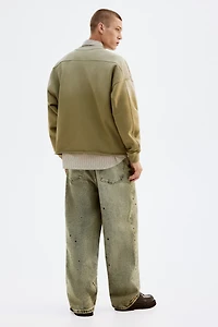 Oversized-Fit Washed Sweatshirt