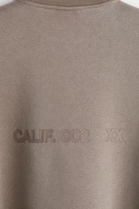 Loose-Fit Printed Sweatshirt