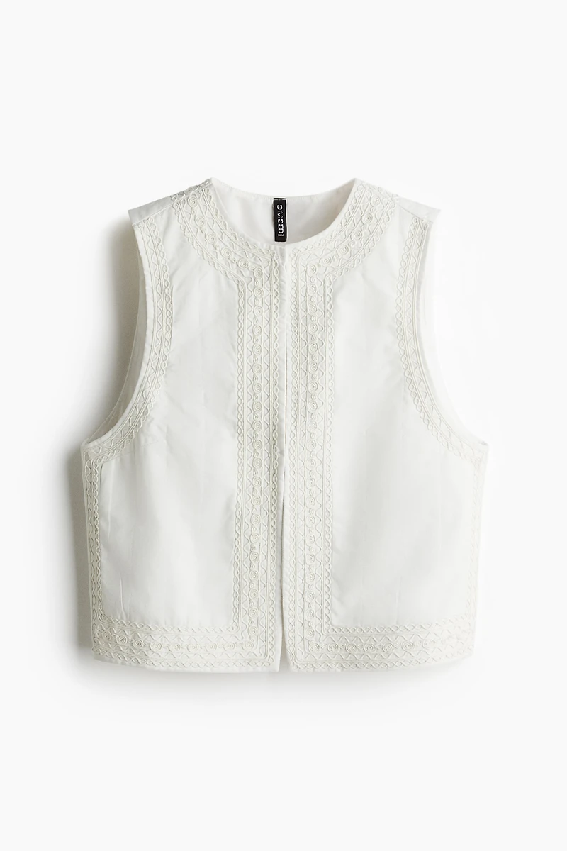 Vest with Embroidery