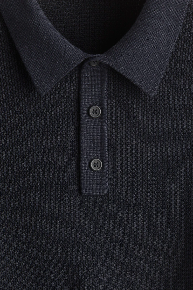 Regular-Fit Knit Polo Shirt