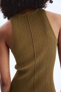Débardeur en tricot côtelé