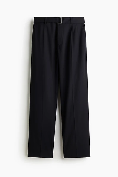 Relaxed-Fit Belted Pants