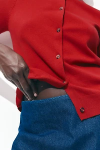 Short-Sleeved Cardigan