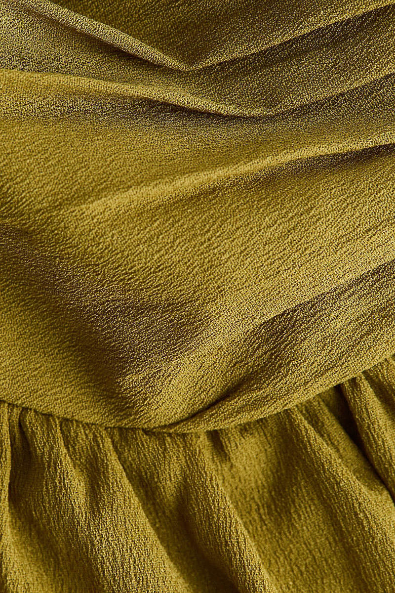 Ruched Crêpe Dress