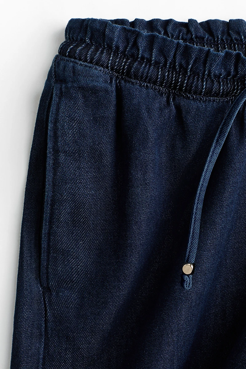 MAMA Denim Drawstring Shorts