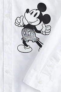 Chemise en coton avec motifs