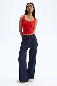 Gathered Sleeveless Top