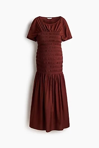 MAMA Smocked-Detail Dress