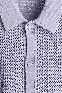 Relaxed-Fit Open-Knit Shirt