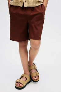 Linen-Blend Shorts