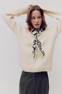 Bead-Detail Neck Scarf