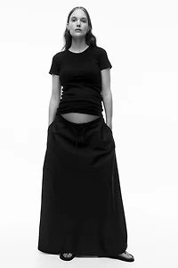 MAMA Ribbed Jersey T-Shirt