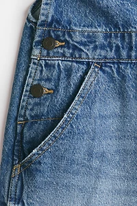 Salopette en denim de coton