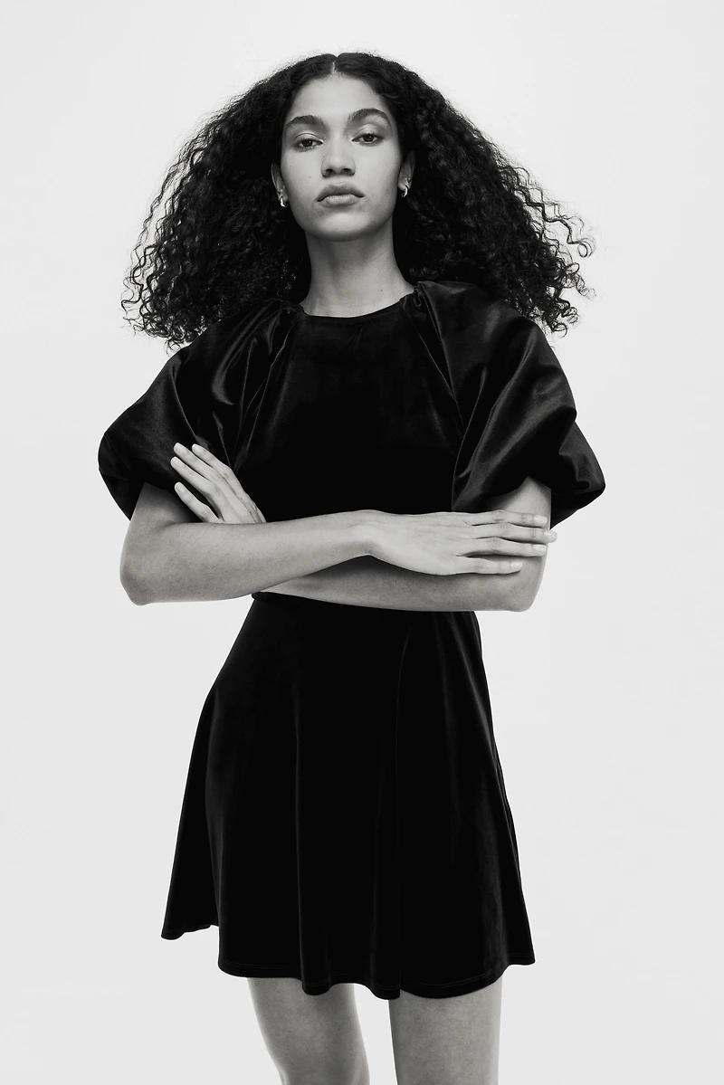 Robe à manches ballon