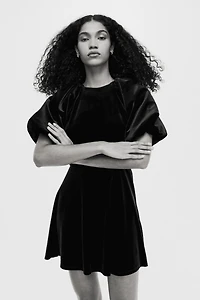 Robe à manches ballon