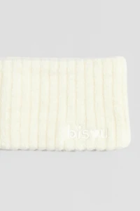 Embroidered-Detail Ribbed Headband