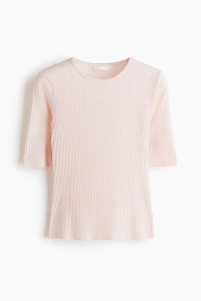 Pointelle Jersey T-Shirt