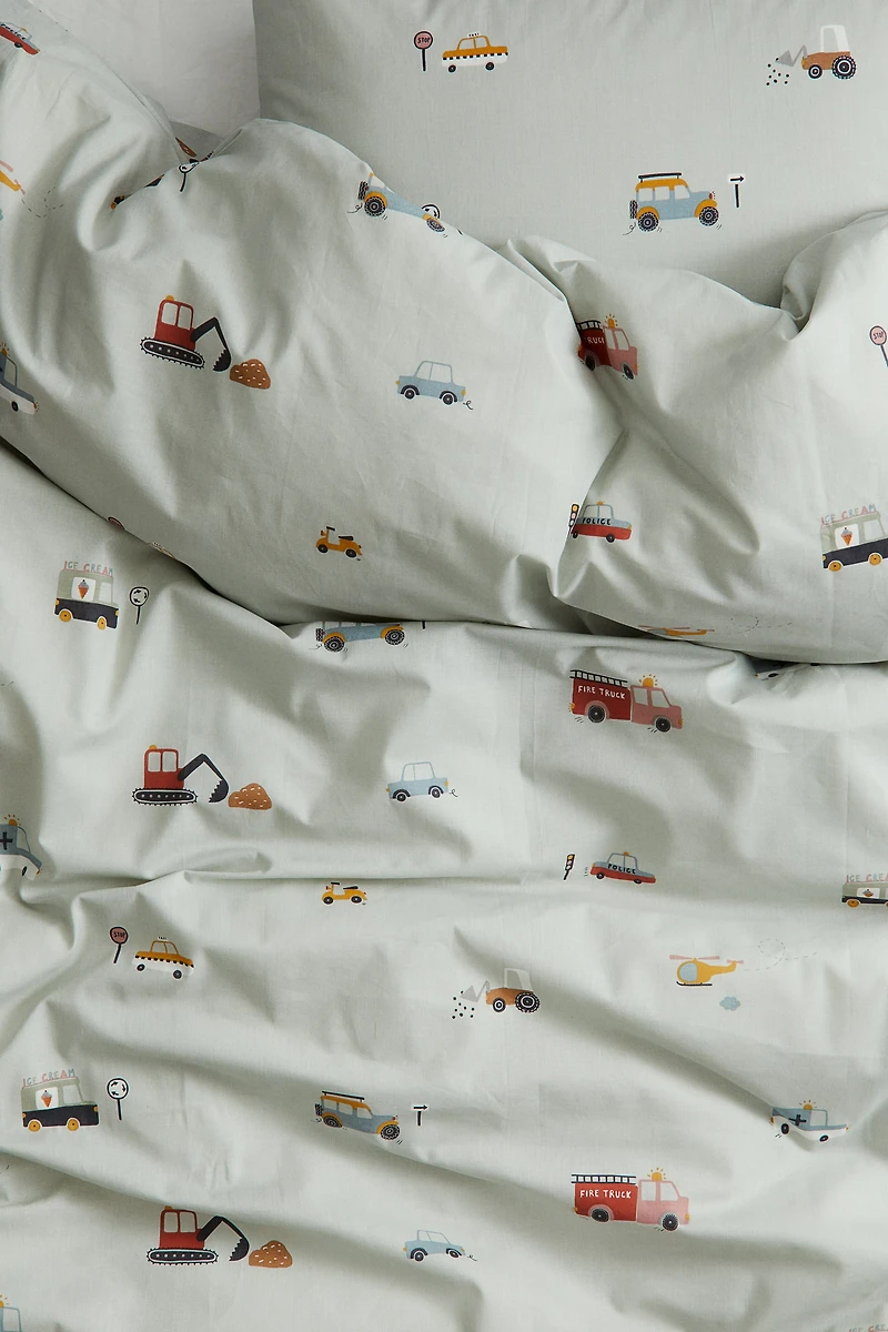 Enveloppe de couette lit simple à motif