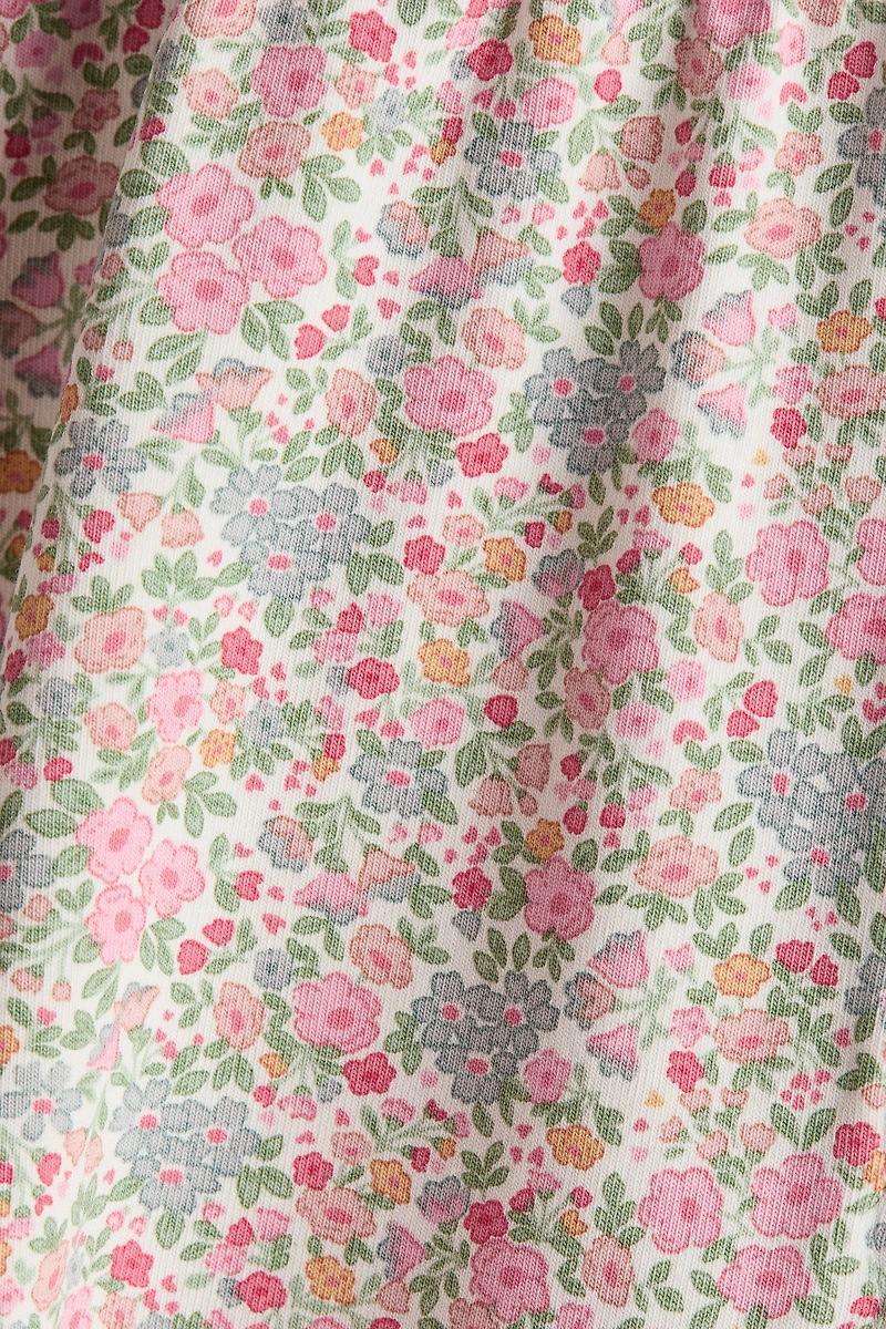 Ruffle-Detail Cotton Romper Suit